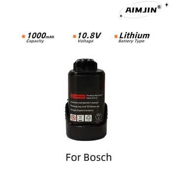 10,8 3000 mah/4000 ма/5000 mah Литиево-йонна Батерия която се презарежда За Bosch BAT412A BAT414 BAT411 BAT412 D-70745GOP 2607336014 Безжичен