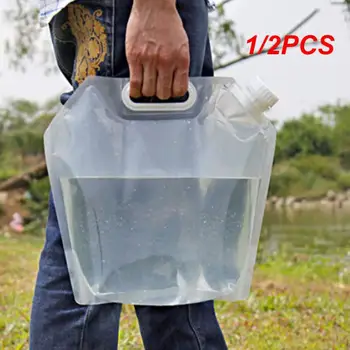 1 / 2 ЕЛЕМЕНТА Преносима сгъваема чанта за съхранение на вода, повдигаща чанта за къмпинг, туризъм, хидратация за оцеляване, 30x32,5 см, Екипировка за оцеляване