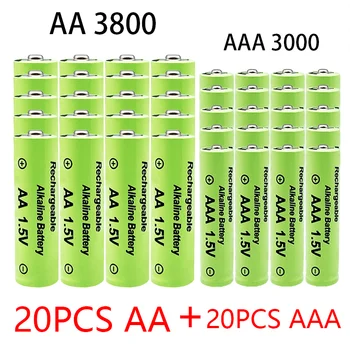 1,5 AA + AAA NI MH акумулаторна батерия алкална 3800/3000 Ah подходящ за фенери, часа и никел-хидридни батерии