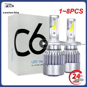 1-8 бр. автомобилни led светлини Фарове IP68 Водоустойчив Лампи къси светлини Аксесоари за вашия интериор, екстериор на автомобила 36 W H4 H7 H11