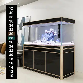 1 бр./5 бр. Цифров Аквариумный домашен термометър за аквариум с полосчатыми стикери за измерване на температура с двойна мащаб C/F