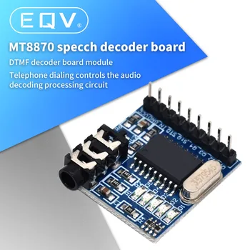 1 бр. Модул за декодиране на глас MT8870 DTMF, телефонен модул, модул за гласова платка за декодиране на речта, led индикатори с изводи