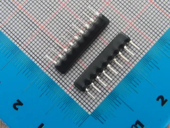 100шт Мрежа резистор A09-332 3.3 K 2% на 9-пинов Резистор с телена криволичещите