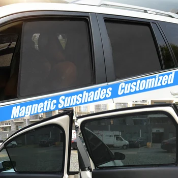 4шт магнитни слънчеви очила на страничните прозорци за Honda Accord Седан, 6-ти ПОКОЛЕНИЕ 1998 - 2002, Мрежа за железопътен транспорт на вратите на автомобила, Автоаксесоари
