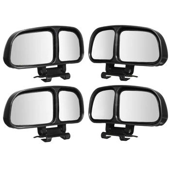 4шт Универсални автомобилни регулируеми разрастващите широкоъгълен огледала за обратно виждане с сляп зона