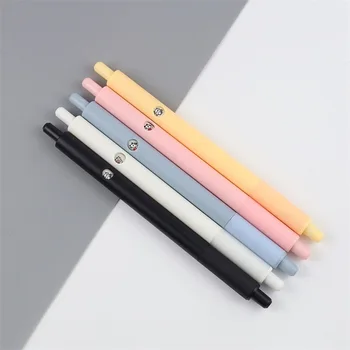 5 цвята нова креативна надпис потребителска писалка за печат гел писалка с променлив прозорец на работния плот за подпис студентски канцеларски черен
