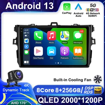 Android 13 За Toyota Corolla E140 E150 2006 2007-2013 Автомобили Радионавигация GPS Мултимедиен Плейър Стерео WIFI 360 Камера