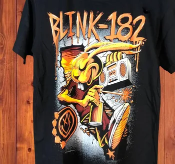 Blink-182 Забавен Памук Подарък За Фен, Черна Тениска Унисекс S-2345XL, S-5XL