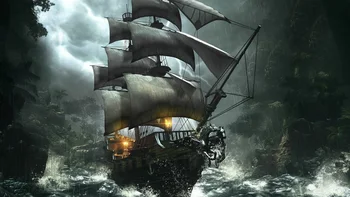 JMINE Div 5D пиратски кораб океана Пълна Диамантена Живопис комплекти на кръстат бод Художествена Благородна Живописна 3D боя с диаманти