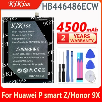 KiKiss 4500 mah HB446486ECW Взаимозаменяеми Батерия За Huawei P smart Z / honor 9X /honor 9X Pro / Nova5i / Enjoy 10 Plus