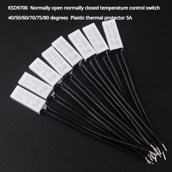 KSD9700 Нормално Отворен и Нормално Затворен Превключвател за Контрол на температурата 40/50/60/70/75/80 Градуса Пластмасов Термозащита 5A