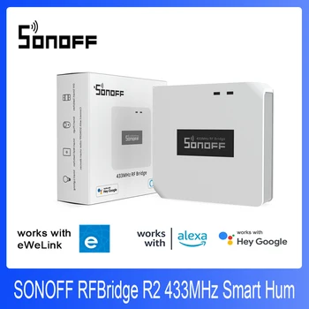 SONOFF RF Bridge R2 433 Mhz Хм RF PIR3 Сензор за Движение DW2 Врата и Прозорец Аларма За Smart home сот Работа с Алекса