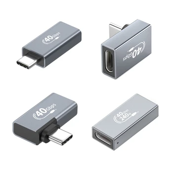 USB Адаптер C, бързо зареждане 100 Вата и пренос на данни 40 Gbit/s, Съвместими с различни устройства, съвместими с устройства Тип C.