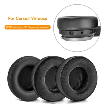 Амбушюры от дишаща материя за слушалки Corsair RGB с гъста пяна, увеличивающей дебелина за подобряване качеството на звука