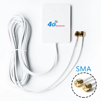 Антена 3G, 4G LTE, жак LTE Antena SMA, външна антена адаптер за 4G модем рутер, кабел Huawei 4G LTE с дължина 2 м, Антена