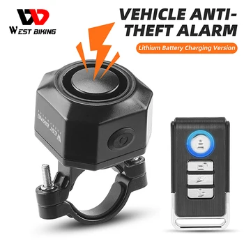 Безжична велосипедна вибрационна аларма USB зареждане Мотоциклет Велосипедна аларма Дистанционно управление Противоугонный детектор на мотора Аларма