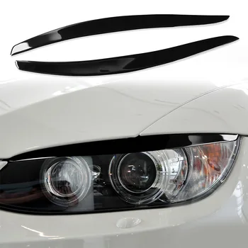 Блясък-черни лигавицата на клепачите фаровете и вежди за BMW серия 3 E92 E93 M3 2006-2012 Делото за очи и вежди фарове
