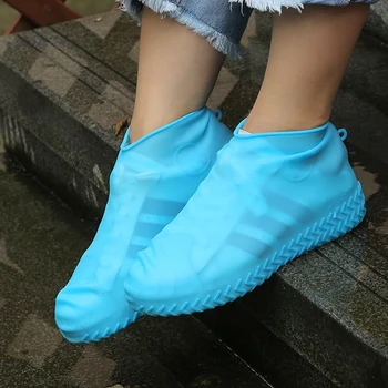 Водоустойчив бахилы от дъжд за пътуване на открито Преносими Многократна употреба гумени Нескользящие галоши от дъжд за обувки, унисекс, Аксесоари