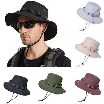 Градинска лов, риболов, унисекс, шапка Boonie с широка периферия, солнцезащитная шапка-кофа