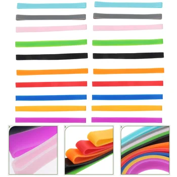 Еластични силиконови ленти Цветни въжета Лента за подвързване на книги Силиконови ленти за кутии Bento за тетрадки подвързване на книги Закрепване