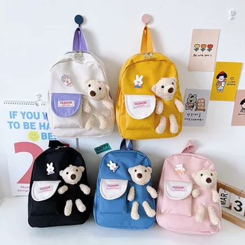 Играчка cartoony мечка, училищна чанта за момичета, прекрасни детски училищни чанти за детска градина, детски раници за момичета, чанти и калъфи за книги за момчета, раница за пътуване