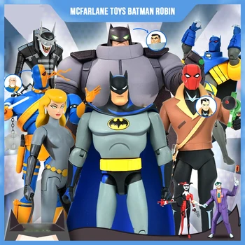Играчки Macfarlane, Батман, Робин, анимирани приключение, Комплект за подправки, крал на аниме, статуетка, Коллекционный подарък за Хелоуин