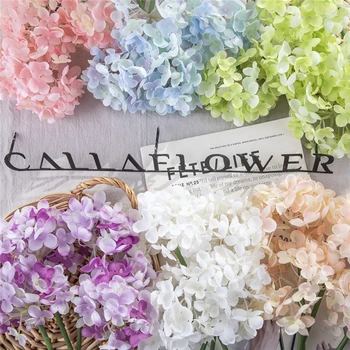 Имитация на цвете хортензия, стена за растения, изкуствени цветя, сватбена фотография на цветя, Изкуствени цветя, MW07354