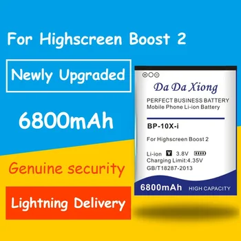 Истински Безопасна Батерия 6800 mah BP-10X-i За смартфон Highscreen Boost 2 II Innos D10 D10F