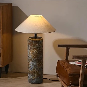 Керамични лампи Wabi Sabi за всекидневната, японски Ретро диван за спални, арт интериор, Стоящ тела, осветление за дома, хотел, вила
