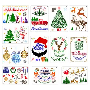 Коледни шаблони за colorization, шаблони за направата на картички и табели за зимните празници, интериор със собствените си ръце, Коледни шаблони за colorization, миещи се