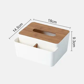 Кутия за салфетки с капачка от полипропилен хартия, решетчатая дизайн за дома Hot! За работния плот