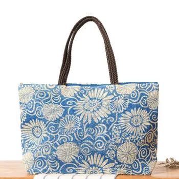 Лесна и универсална плажна чанта, японски и корейски стил сверхбольшой капацитет, ежедневни сламена чанта на едно рамо, празнична тканая чанта