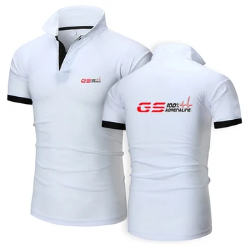 Лято 2023 г., модерен бизнес и ежедневни риза поло с логото на GS Адреналинът Motorrad Biker Фен, дишаща тениска с къс ръкав, индивидуалност