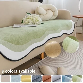 Мека мебел възглавница от тъкани от шенилна за всекидневната, специална форма, нескользящий калъф за дивана, кърпа за ъглов диван, възглавница за седалката, защитен калъф за дома