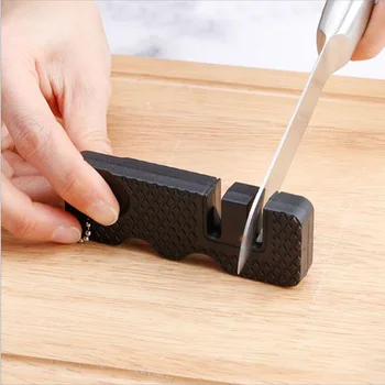 Мини-покет острилка за заточване на кухненски ножове, ръчни многофункционален камък за бързо заточване, лесен за използване кухненски притурка