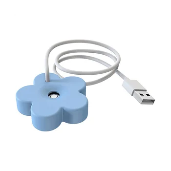 Мини Преносим Овлажнител за Въздух с USB-Кабел Герметизирующий Дизайн Безцилиндровый Овлажнител на Въздуха За Пътуване Личен Овлажнител на въздуха за Спалня в Синьо