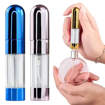 мини-флакон-спрей за парфюми обем от 5 мл, Преносим контейнер за течности, за многократна употреба Празен пулверизатор, спрей, козметичен инструмент за пътуване