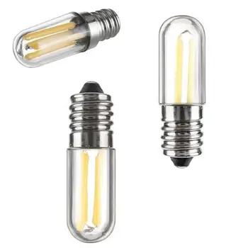 Много контролирани мини-E14 E12 led лампи с нажежаема жичка за хладилник с фризер КОЧАН с мощност 1 W, 2 W, 4 W, топло / студено бяла лампа 110 В На 220 В