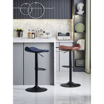 Модерен минималистичен бар стол, домашен стол-лифт италианско въртящо се бар стол онлайн знаменитост висок стол, табуретка