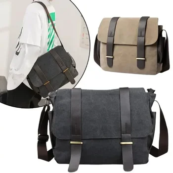 Модни холщовая пътна чанта за мъже, компютърна Ежедневни градинска чанта за почивка, работа, пътна чанта, чанта през рамо за студенти