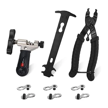 Набор от инструменти за велосипед верига, Нож за велосипед верига, Отварачка за верига, Инструмент за ремонт на велосипеди, Аксесоари за инструменти за индикация на износване