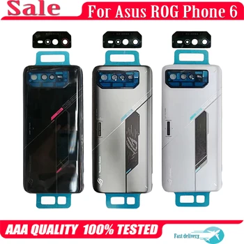 Оригиналната задния капак батерия за Asus ROG Phone 6 AI2201_C AI2201_A делото Стъкло на вратата Frame фотоапарат Обектив