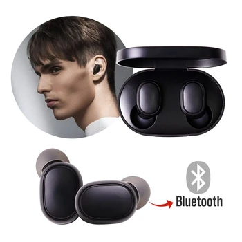 Оригинални безжични слушалки A6S TWS с микрофон, слушалки с шумопотискане, безжична Bluetooth слушалка A6S Fone Bluetooth Слушалки