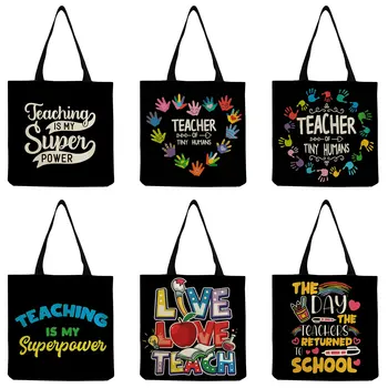 Потребителски чанта, подарък образование на учител, чанти за жени, преносима дамска чанта на рамото голям капацитет, дългогодишна плажна чанта
