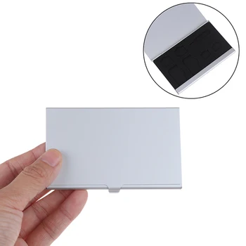 Преносим алуминий, алуминиева сплав 3 В 1 за притежателя на SD-карти, кутии за съхранение на карти с памет, своята практика, притежателя и протектора, удобна за носене