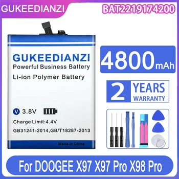 Преносимото Батерия GUKEEDIANZI BAT2219174200 4800mAh За Батерии на Мобилни Телефони DOOGEE X97/X98 Pro