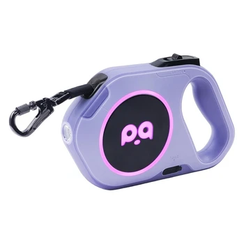Прибиращ каишка за кучета с акумулаторна led подсветка - 16-подножието здрав найлон лента за нощни разходки с домашни любимци с тегло до £ 88