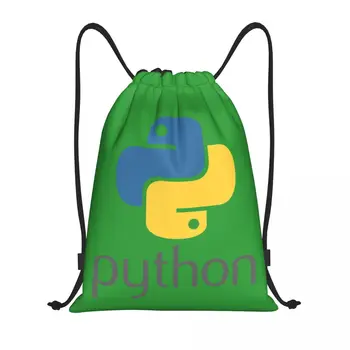 Програмист на Python Symbol Раница на съвсем малък, спортна спортна чанта за жени, мъже, Компютърен програмист, Програмист-програмист, Търговски раница