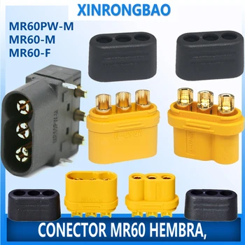 Съединители MR60 с Защитно покритие и 3-Жильным Штекерным Интерфейса Жак 3,5 мм за Радиоуправляемой Модели MR60PW Male MR60 Female MR60PF