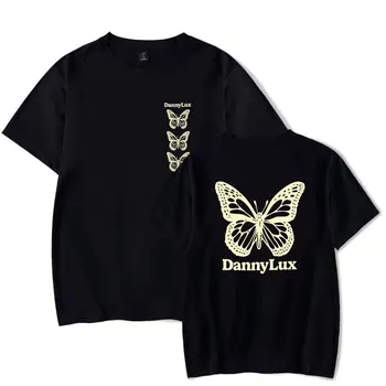 Тениска DannyLux Butterfly Tee DLUX Album Tour С Мърч-принтом, Тениска Унисекс, Модни Забавно Ежедневни Градинска Облекло